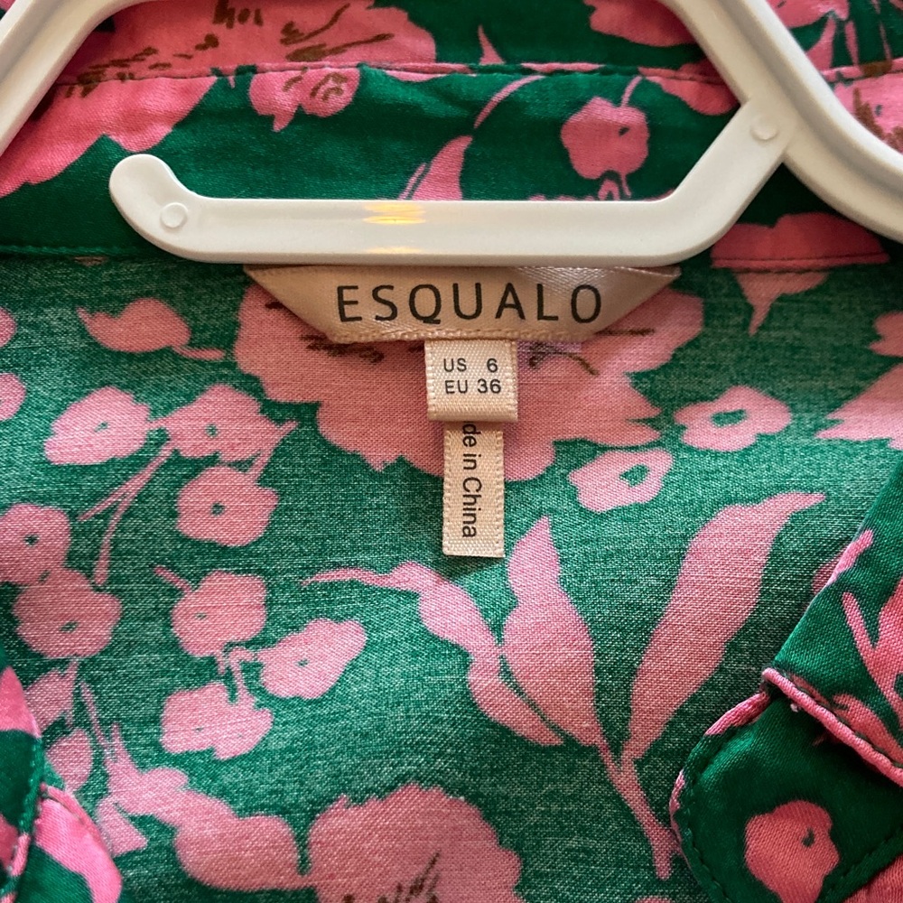 ESQUALO Green and Pink Floral Dress - Picture 4 of 8